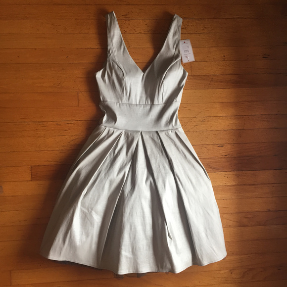Modcloth Dresses & Skirts - Fleet Collection Silver Soiree Dress